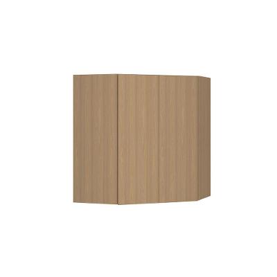 Armário Aéreo Canto Diagonal 74cm 2 Portas Slim Luciane Móve Freijó/freijó Brasil