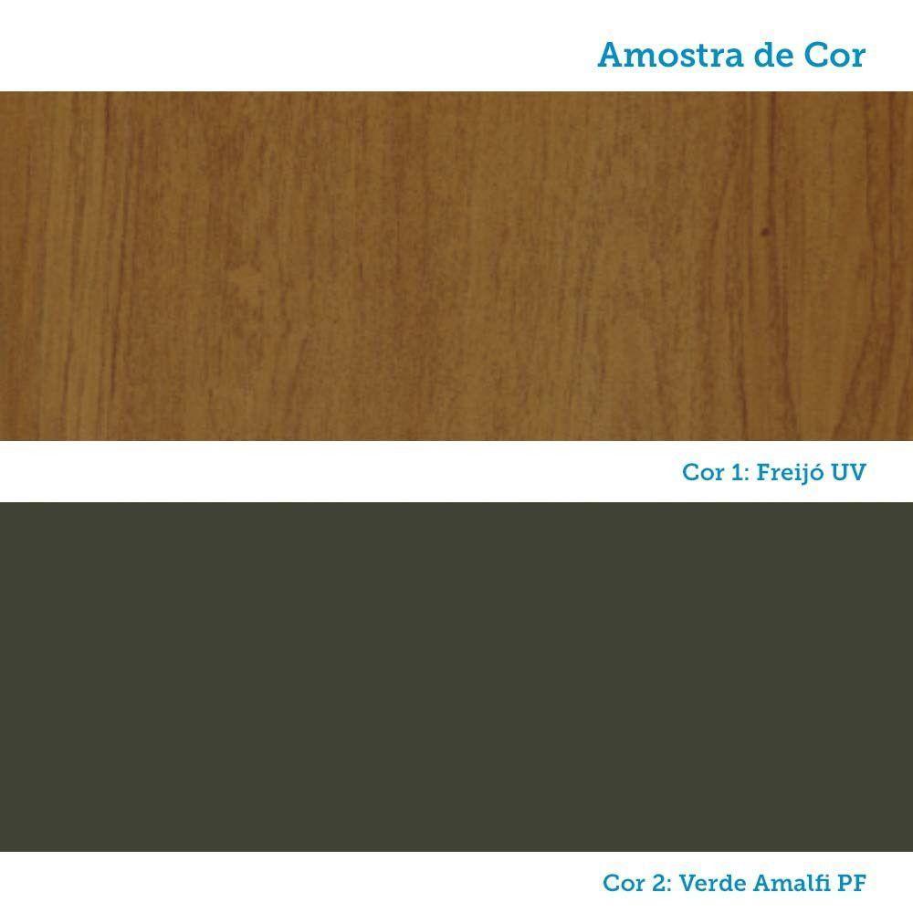 Paneleiro 70cm 3 Portas 1 Gaveta Com Espaço Para Micro-ondas Freijó/verde Amalfi - 8