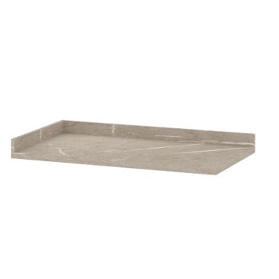 Tampo Luciane Canto Reto 95cm Quartzo Beige