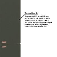 Paneleiro Duplo 70cm 4 Portas Classic Luciane Móveis Freijó/verde Amalfi - 5