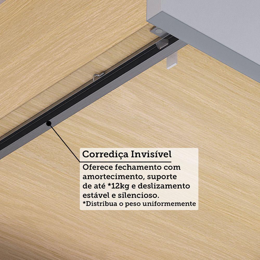 Paneleiro 70cm 2 Pts 1 Gav Espaço Torre Quente Aura Luciane Carvalho/cinza Cristal - 8