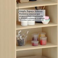 Paneleiro 70cm 2 Pts 1 Gav Espaço Torre Quente Aura Luciane Carvalho/cinza Cristal - 7