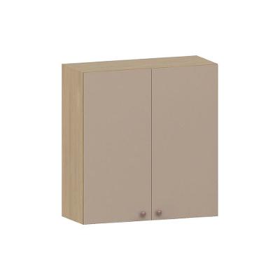 Armário Aéreo De Cozinha 80cm 2 Portas Classic Luciane Móvei Freijó/petala Rosa