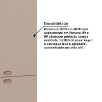 Paneleiro Duplo 70cm 4 Portas Classic Luciane Móveis Freijó/petala Rosa - 5