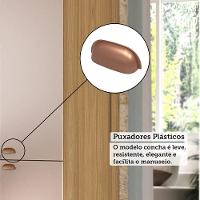 Paneleiro Duplo 70cm 4 Portas Classic Luciane Móveis Freijó/petala Rosa - 6