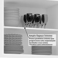 Cozinha Modulada Campacta 2 Peças Com Tampo Dora Luciane Móv Branco/branco Supremo - 5