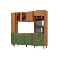 Kit De Cozinha Compacta Bc01 10 Portas E 2 Gavetas 236cm Nature-off White - Henn - 5