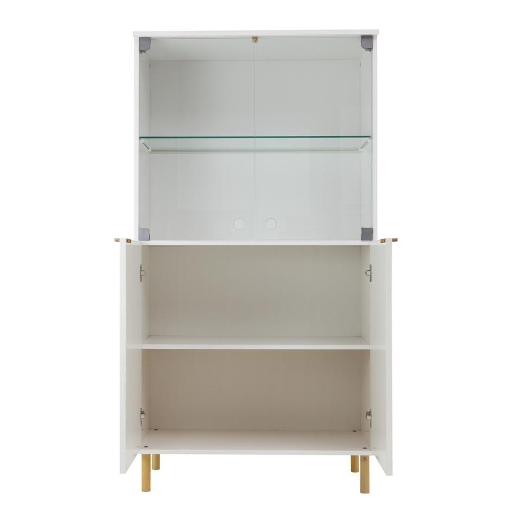 Aparador Bar Adega + Cristaleira Ditália R-633 E-964 Branco - 7