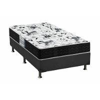 Cama Box Solteiro: Colchão Anatômico Probel D28/EP Advanced Tech1000 + Base CRC Suede Gray(88x188) - 1