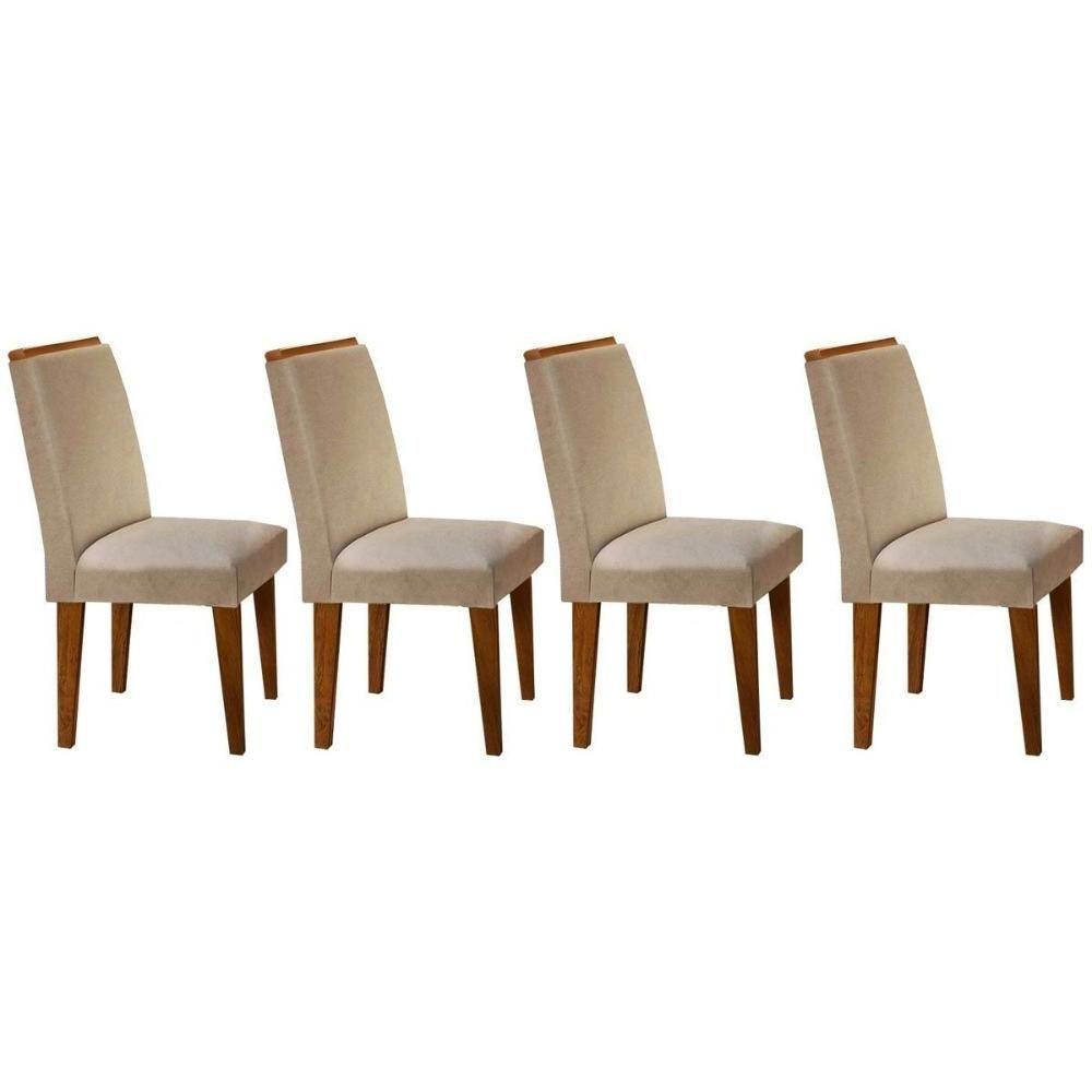 Kit 4 Cadeiras Sala Jantar Lunara Un Imbuia-rústico - Rufato - 1