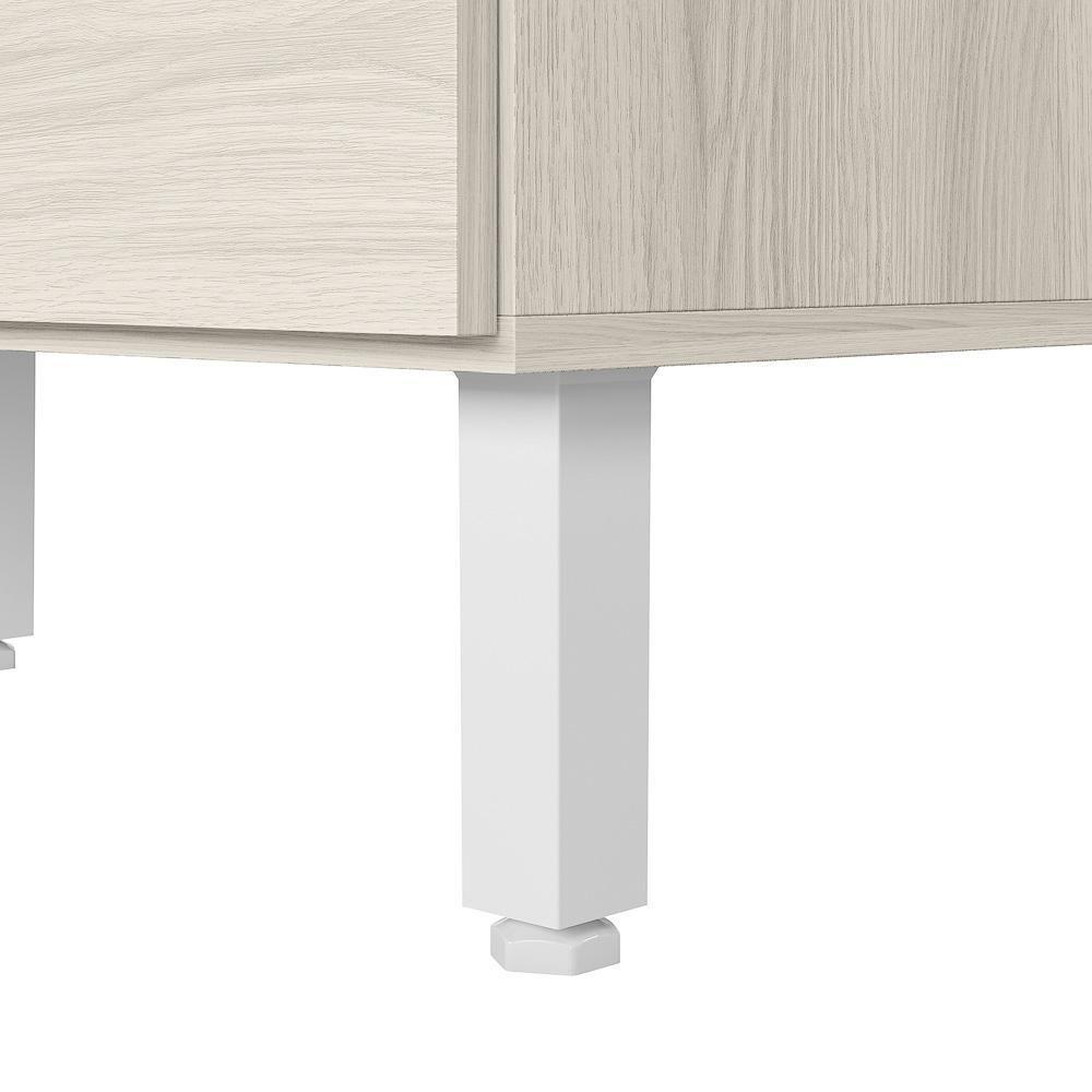 Armario Aereo E Balcao 1 Porta 4 Gavetas 40cm Mdf Kali Nicioli Bianco Toq - 8