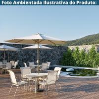 Kit 4 Cadeiras Empilhável Com Braço Pipa Maresias Fratini 96 Cm Altura Alumínio E Assento Tela Fendi - 2