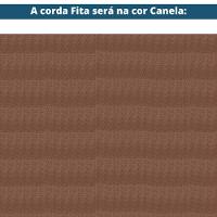 Sofá Cutiê Ozki 200 Cm Madeira Eucalipto Cedro Tecido Azul Corda Fita Canela - 6