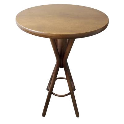 Mesa Bistrô Eva Selva Diam 70 Cm Bancada Bar Cozinha Luxo Imbuia