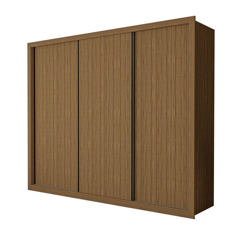 Guarda Roupa 3 Portas De Correr 6 Gavetas Nápoli Minastex Freijó - 1