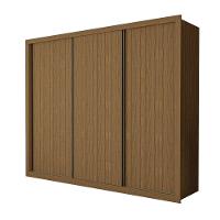 Guarda Roupa 3 Portas De Correr 6 Gavetas Nápoli Minastex Freijó - 1