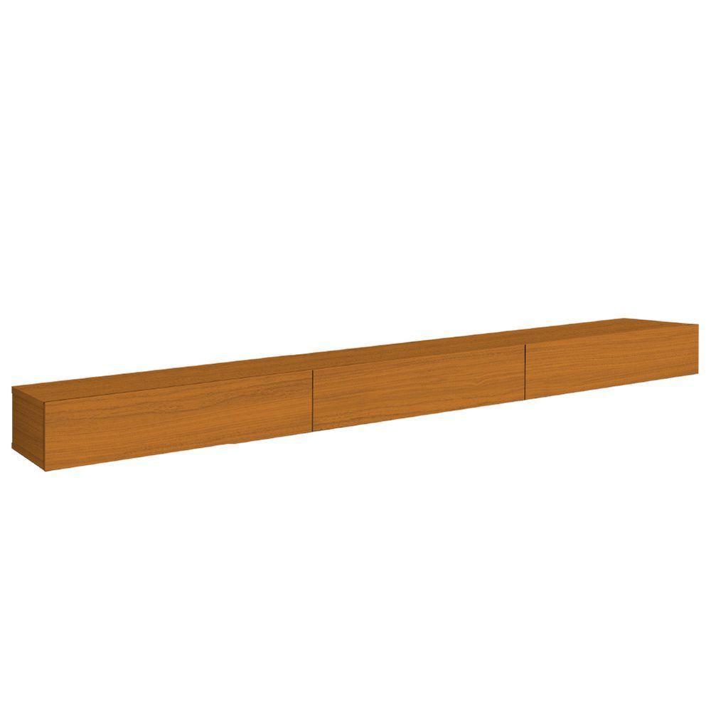 Rack Suspenso Para Painel Ou Tv Até 75 Polegadas 3 Portas 2,00m Egeo Edn Madeirado - 2