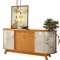 Buffet Aparador 4 Portas E 2 Gavetas 100% Mdp Mônica Cinamomo/off White - 1