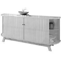 Buffet Aparador 4 Portas E 2 Gavetas 100% Mdp Mônica Cinamomo/off White - 5