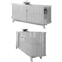 Buffet Aparador 4 Portas E 2 Gavetas 100% Mdp Mônica Cinamomo/off White - 6