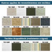 Sofá Blendi Ozki 200 Cm Madeira Eucalipto Cedro Tecido Composê Cinza E Bege Corda Redonda Canela - 5