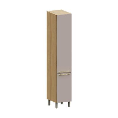 Paneleiro Simples 40cm 2 Pts Elegance Luciane Móveis Freijó/cinammon