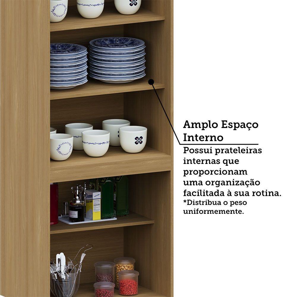 Paneleiro Duplo 70cm 4 Pts Elegance Luciane Móveis Freijó/freijó Brasil/cinammon - 6