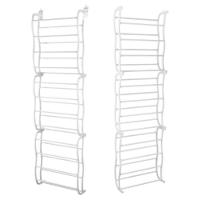 Sapateira Vertical De Parede E Porta Para 36 Pares Branca - 2