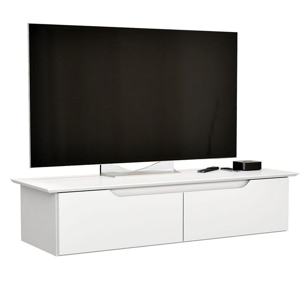 Rack Aparador Suspenso Flex Com 2 Portas Flop Branco - 1