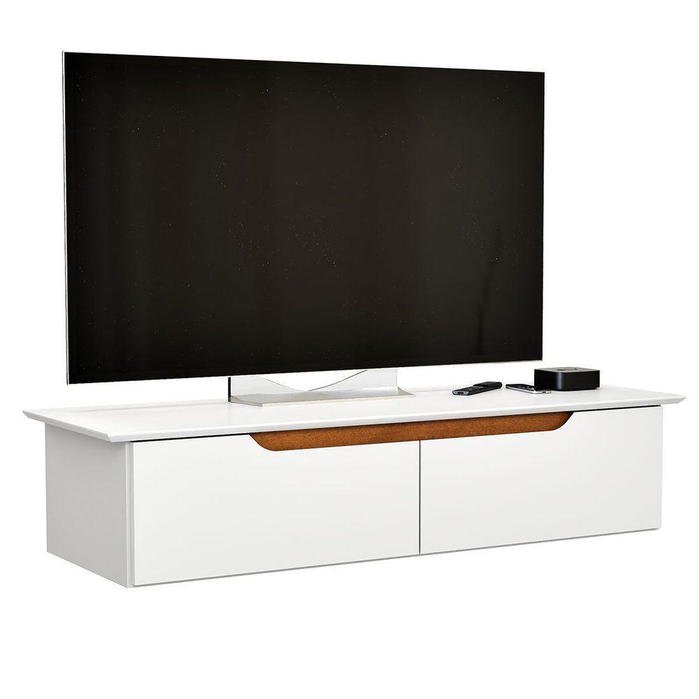 Rack Aparador Suspenso Flex Com 2 Portas Flop Branco - 6