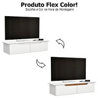 Rack Aparador Suspenso Flex Com 2 Portas Flop Branco - 3