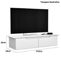 Rack Aparador Suspenso Flex Com 2 Portas Flop Branco