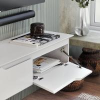 Rack Aparador Suspenso Flex Com 2 Portas Flop Branco - 10