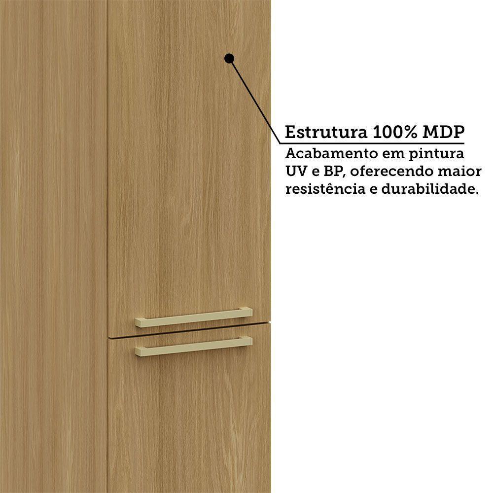 Paneleiro Simples 40cm 2 Pts Elegance Luciane Móveis Freijó/freijó Brasil - 5