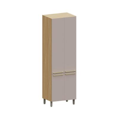 Paneleiro Duplo 70cm 4 Pts Elegance Luciane Móveis Freijó/cinammon