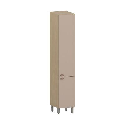 Paneleiro 40cm 2 Portas Classic Luciane Móveis Freijó/petala Rosa
