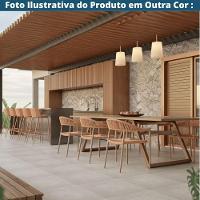 Kit 4 Cadeiras Empilhável Laguna Trancoso Fratini Aluminio Preto Assento Trama Corda Náutica Preto - 8