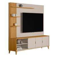 Home Estante Rack Napoli Para Tv Até 70 Polegadas Tauari/off White Fosco - 2