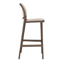 Kit 2 Banquetas Positano Fratini 108 Cm Altura Polipropileno Cinza Tramas Nude Simulando Rattan