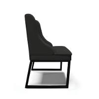 Cadeira Sala De Jantar Industrial Preto Kit 2 Liz Sintético Pto D03 - D'rossi - 5