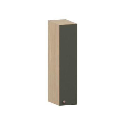 Armário Aéreo De Cozinha 20cm 1 Porta Classic Luciane Móveis Freijó/verde Amalfi