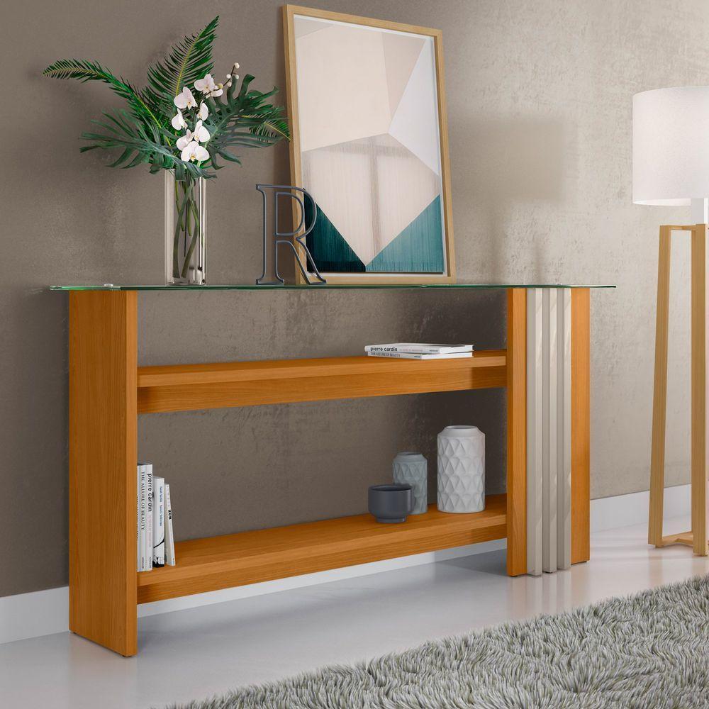 Aparador Buffet Para Sala De Estar Frizz - 7 Decor Cinamomo E Off White - 2