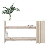 Aparador Buffet Para Sala De Estar Frizz - 7 Decor Cinamomo E Off White