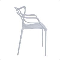 Kit 20 Cadeiras De Jantar Allegra Design Empilhável - Cinza