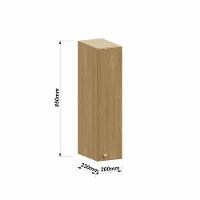 Armário Aéreo 20cm 1 Pt Elegance Luciane Móveis Freijó/freijó Brasil - 3