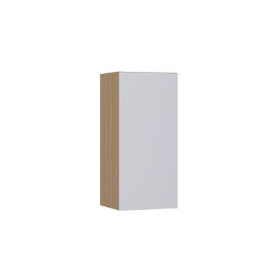 Armário Aéreo 40cm 1 Porta Slim Luciane Móveis Freijó/cinza Cristal