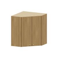 Armário Aéreo Canto Diagonal 74cm 2 Pts Elegance Luciane Móv Freijó/freijó - 1