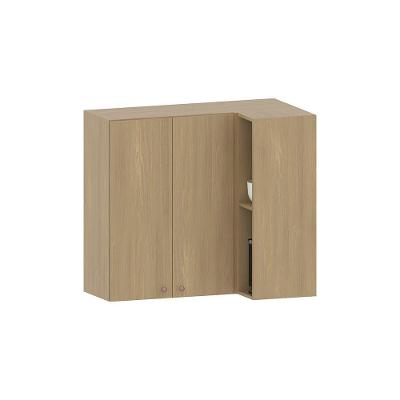 Armário Aéreo De Cozinha Canto Reto 95cm 2 Portas Classic Lu Freijó/freijó Brasil