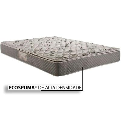 Cama Box Queen: Colchão Ortopédico Herval AG65 Firme Fort + Base CRC Suede Black(158x198)