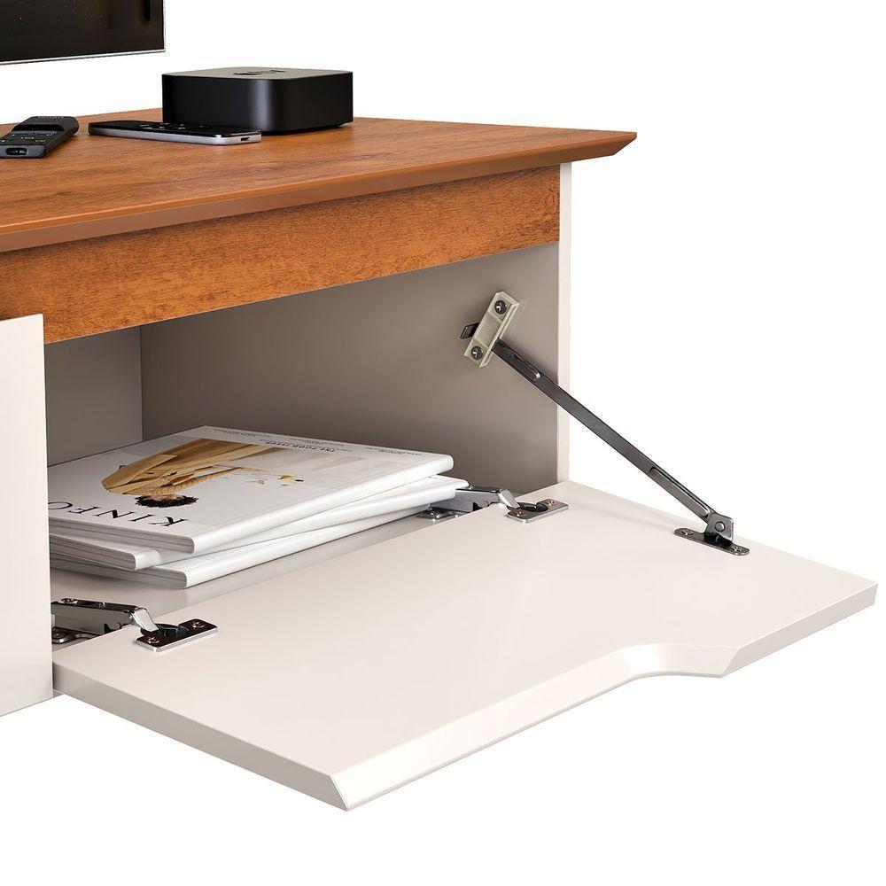 Rack Aparador Suspenso Flex Com 2 Portas Flop Off White/freijó - 7